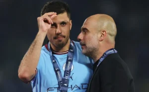 Manchester City acelera por Morten Hjulmand e disputa com United 16 Manchester City tem volante Hjulmand, do Sporting, para substituir Rodri